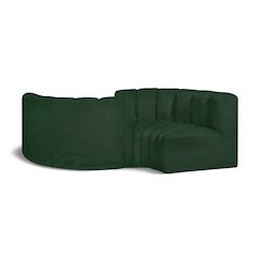 Arc Green Boucle Fabric Modular Sofa