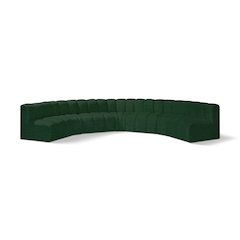 Arc Green Boucle Fabric Modular Sofa