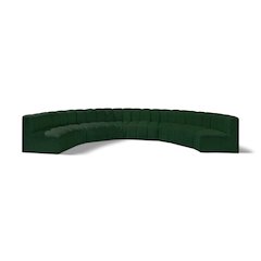 Arc Green Boucle Fabric Modular Sofa