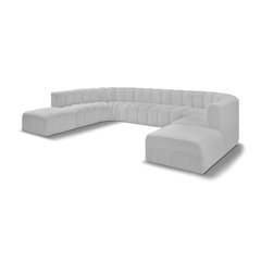 Arc Grey Boucle Fabric Modular Sofa