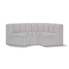 Arc Grey Boucle Fabric Modular Sofa