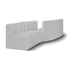 Arc Grey Boucle Fabric Modular Sofa