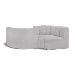 Arc Grey Boucle Fabric Modular Sofa