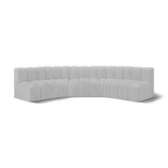 Arc Grey Boucle Fabric Modular Sofa