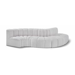Arc Grey Boucle Fabric Modular Sofa