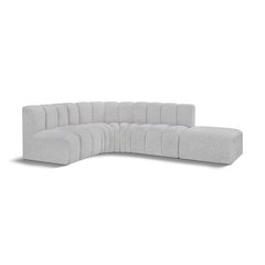 Arc Grey Boucle Fabric Modular Sofa