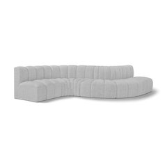 Arc Grey Boucle Fabric Modular Sofa