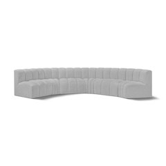 Arc Grey Boucle Fabric Modular Sofa