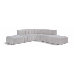 Arc Grey Boucle Fabric Modular Sofa