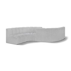 Arc Grey Boucle Fabric Modular Sofa