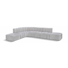 Arc Grey Boucle Fabric Modular Sofa