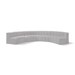 Arc Grey Boucle Fabric Modular Sofa