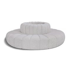 Arc Grey Boucle Fabric Modular Sofa