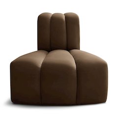 Arc Brown Velvet Reverse Corner