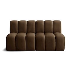 Arc Brown Velvet Modular Sofa