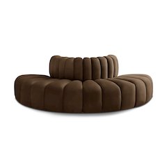 Arc Brown Velvet Modular Sofa