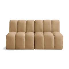 Arc Camel Velvet Modular Sofa