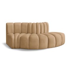 Arc Camel Velvet Modular Sofa