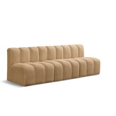 Arc Camel Velvet Modular Sofa