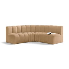 Arc Camel Velvet Modular Sofa