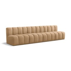 Arc Camel Velvet Modular Sofa
