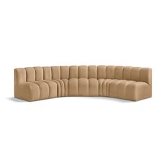 Arc Camel Velvet Modular Sofa