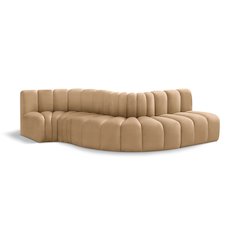 Arc Camel Velvet Modular Sofa