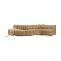 Arc Camel Velvet Modular Sofa
