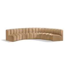Arc Camel Velvet Modular Sofa