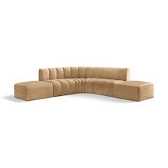 Arc Camel Velvet Modular Sofa