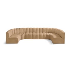 Arc Camel Velvet Modular Sofa