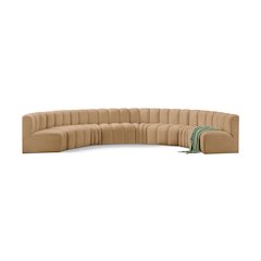 Arc Camel Velvet Modular Sofa