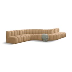 Arc Camel Velvet Modular Sofa
