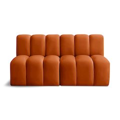 Arc Cognac Velvet Modular Sofa