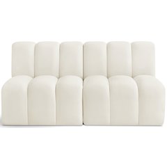 Arc Cream Velvet Modular Sofa