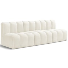 Arc Cream Velvet Modular Sofa