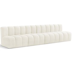 Arc Cream Velvet Modular Sofa