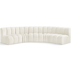 Arc Cream Velvet Modular Sofa