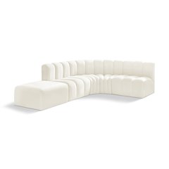 Arc Cream Velvet Modular Sofa