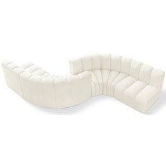 Arc Cream Velvet Modular Sofa