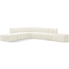 Arc Cream Velvet Modular Sofa