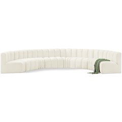 Arc Cream Velvet Modular Sofa