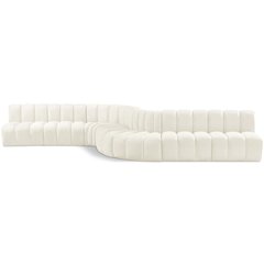 Arc Cream Velvet Modular Sofa