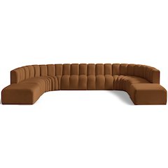 Arc Saddle Velvet Modular Sofa