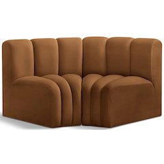 Arc Saddle Velvet Modular Sofa