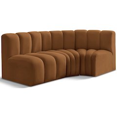 Arc Saddle Velvet Modular Sofa
