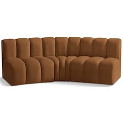 Arc Saddle Velvet Modular Sofa