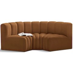 Arc Saddle Velvet Modular Sofa