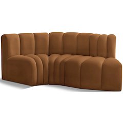 Arc Saddle Velvet Modular Sofa