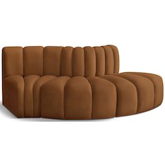 Arc Saddle Velvet Modular Sofa